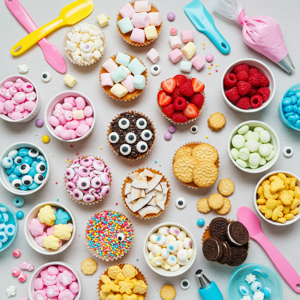 Edible cupcake toppings for animal-themed cupcakes designs