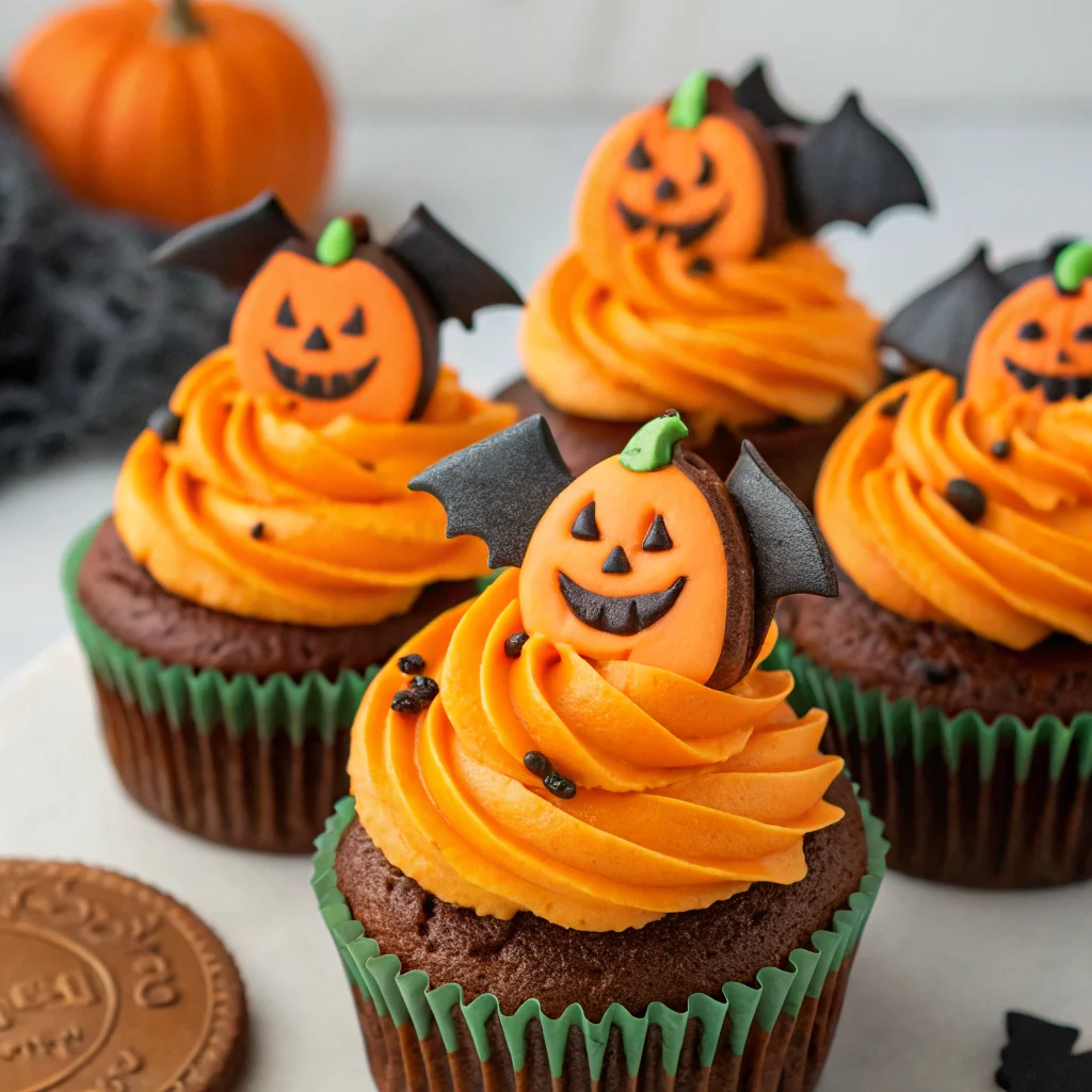 Gluten-free halloween cupcakes