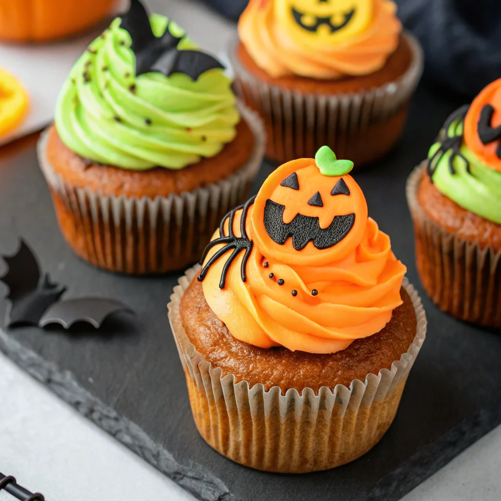 Keto Halloween cupcakes