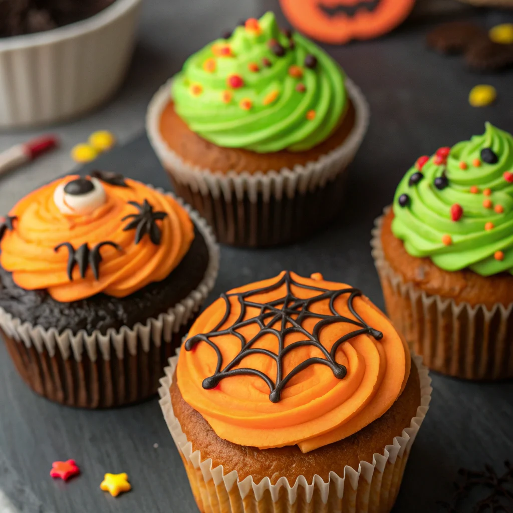 Healthy Halloween Cupcakes