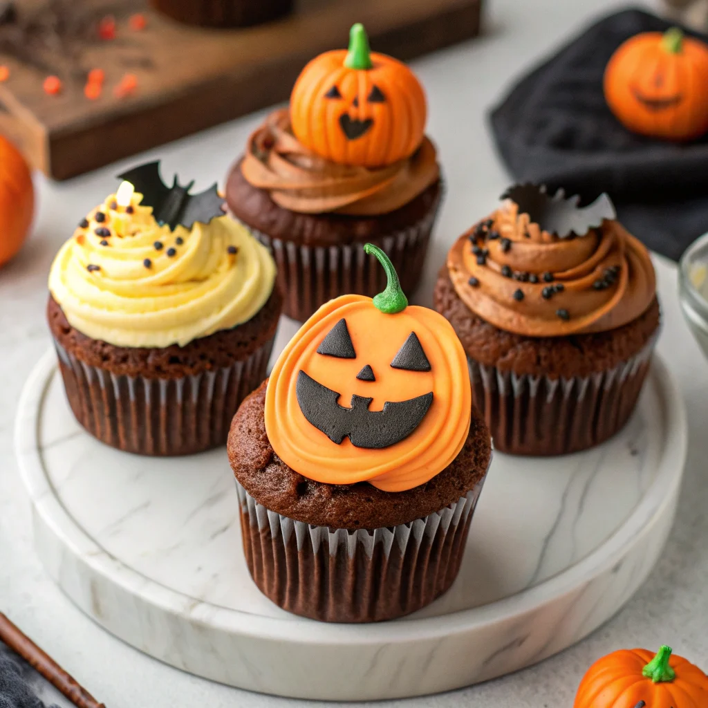 Paleo Halloween cupcakes