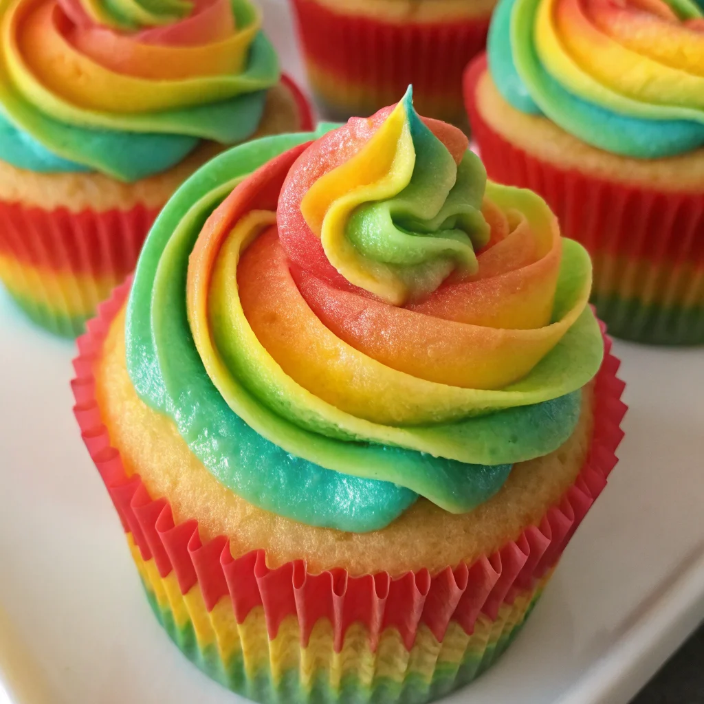 Tie Dye Cupcakes