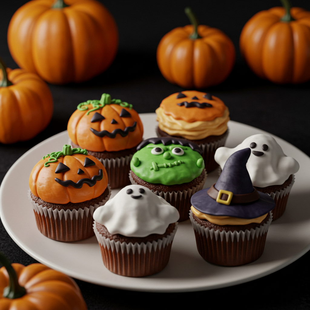 Halloween Character Cupcakes