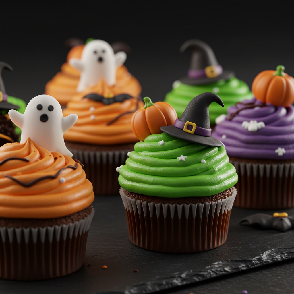 Halloween Character Cupcakes