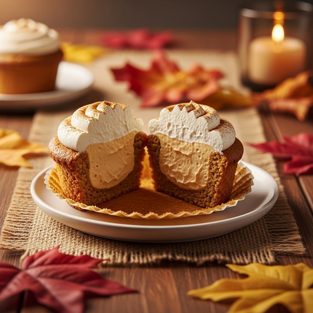pumpkin pie cupcakes