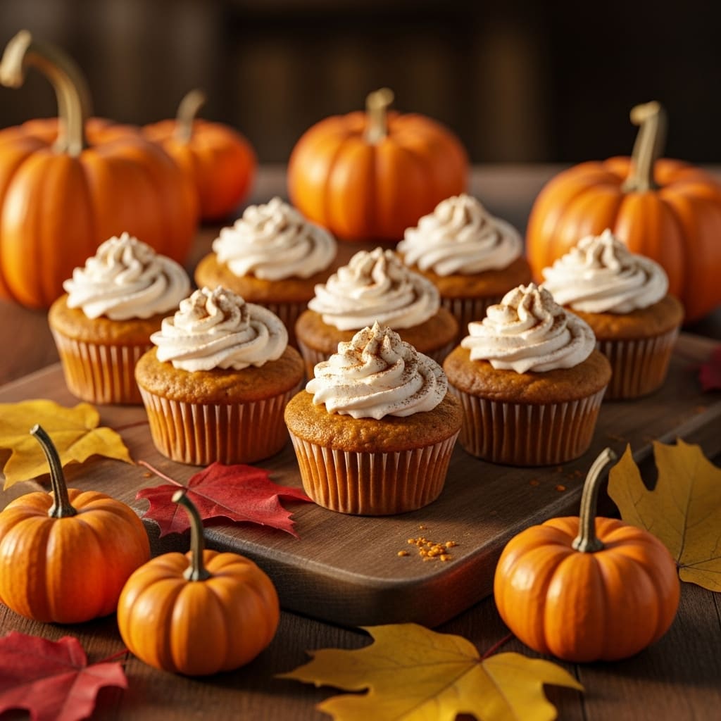 pumpkin pie cupcakes