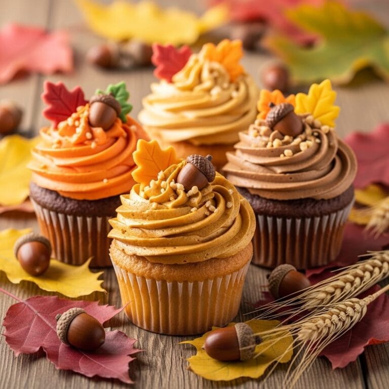 autumn harvest cupcakes