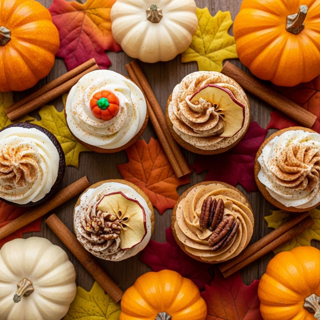 autumn harvest cupcakes