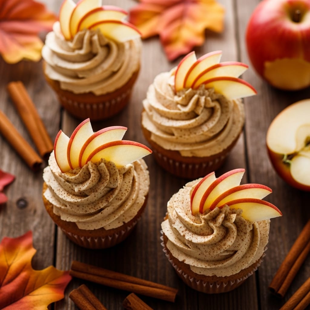 vegan apple cupcakes