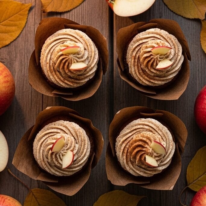 vegan apple cupcakes