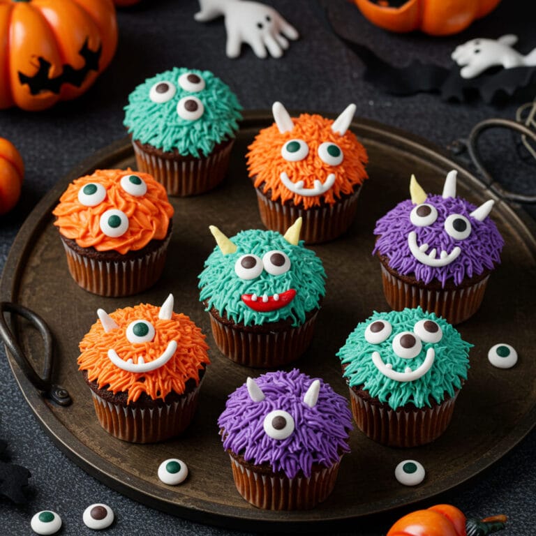 Fun & Spooky Monster Cupcakes – Perfect for Halloween