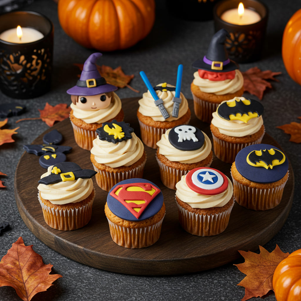 Pop culture Halloween cupcakes