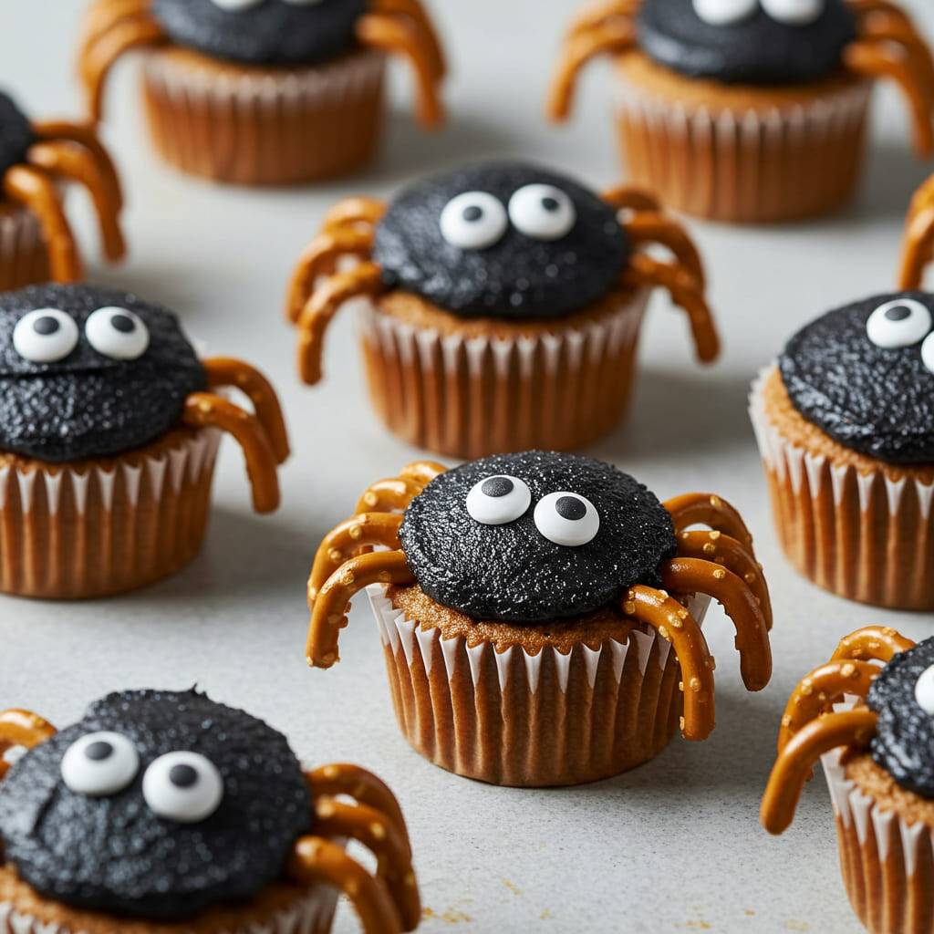 Gluten-Free Spider Cupcakes