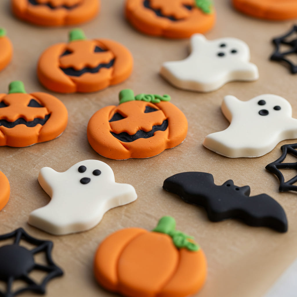 Halloween fondant toppers