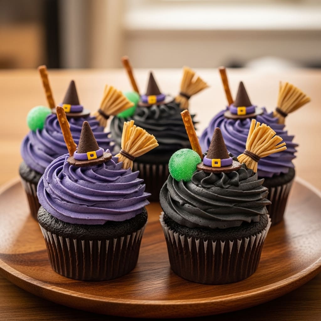 Low-Carb Witch Cupcakes
