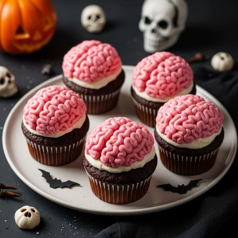 Brain Swirl Buttercream Method | Creepy Halloween Frosting