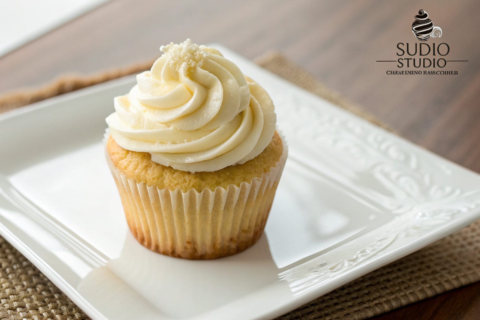 cream cheese cupcake frosting featured dish plated