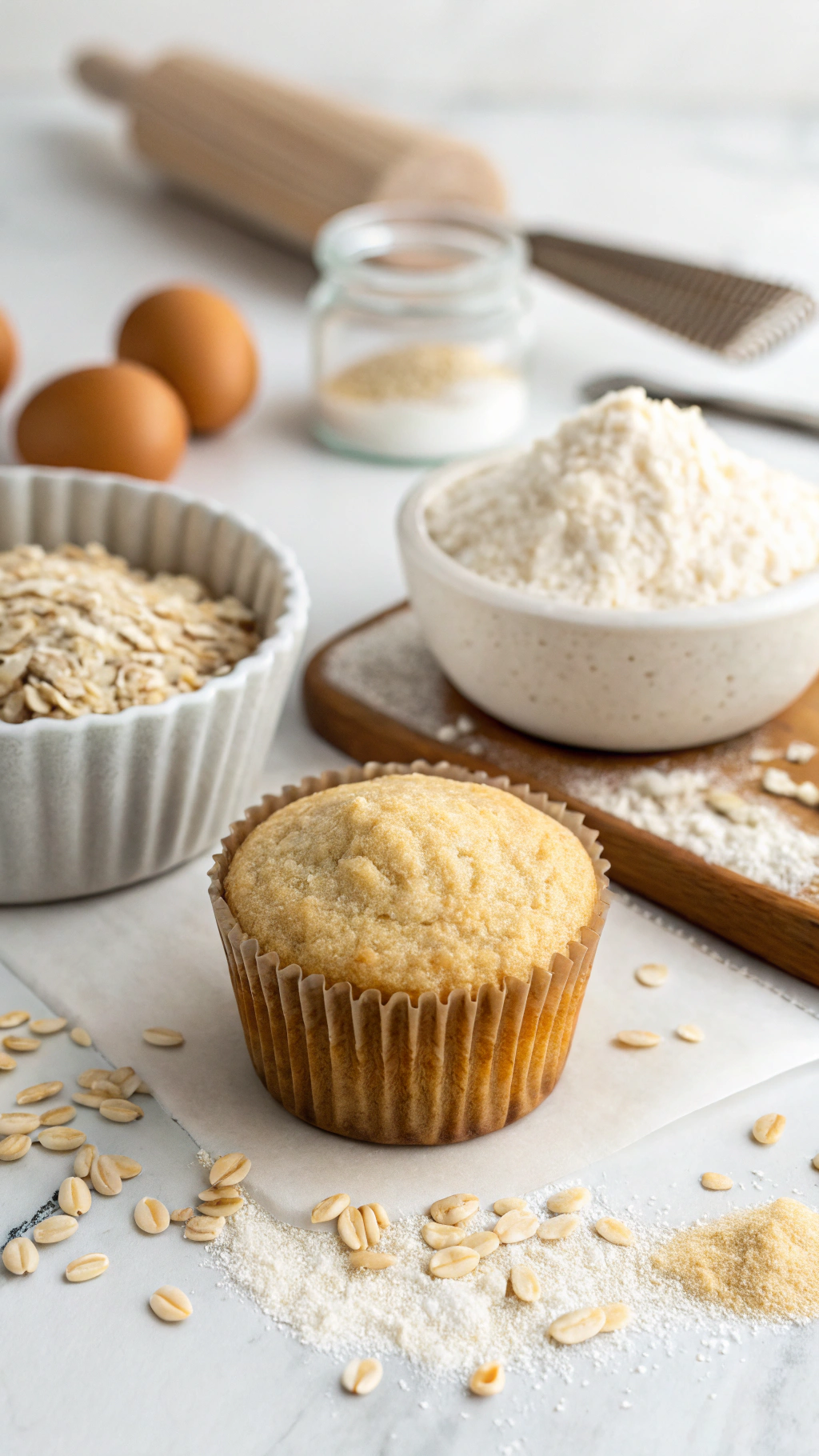 oat flour cupcakes ingredients preparation