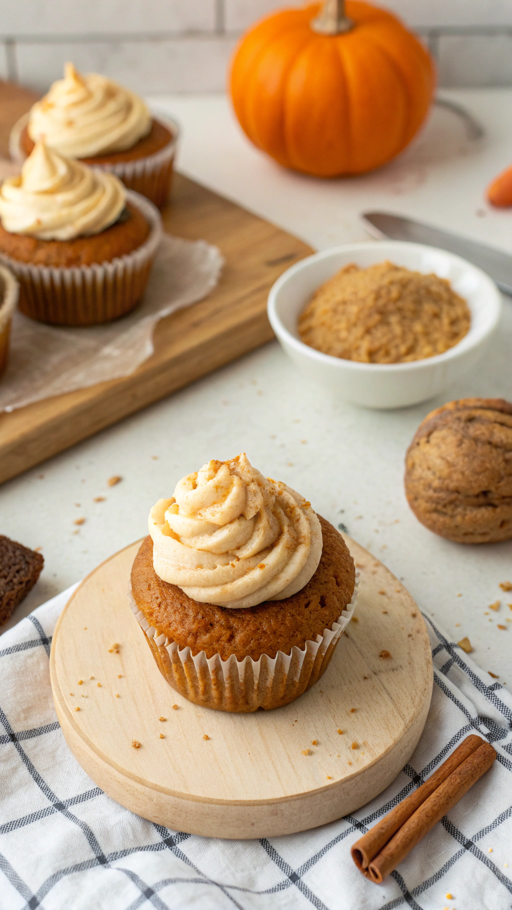 gluten free pumpkin cupcakes cooking process step