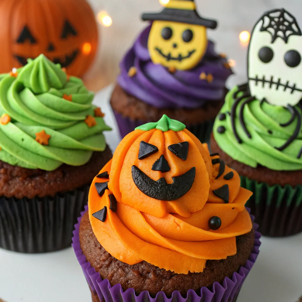 Protein cupcakes Halloween