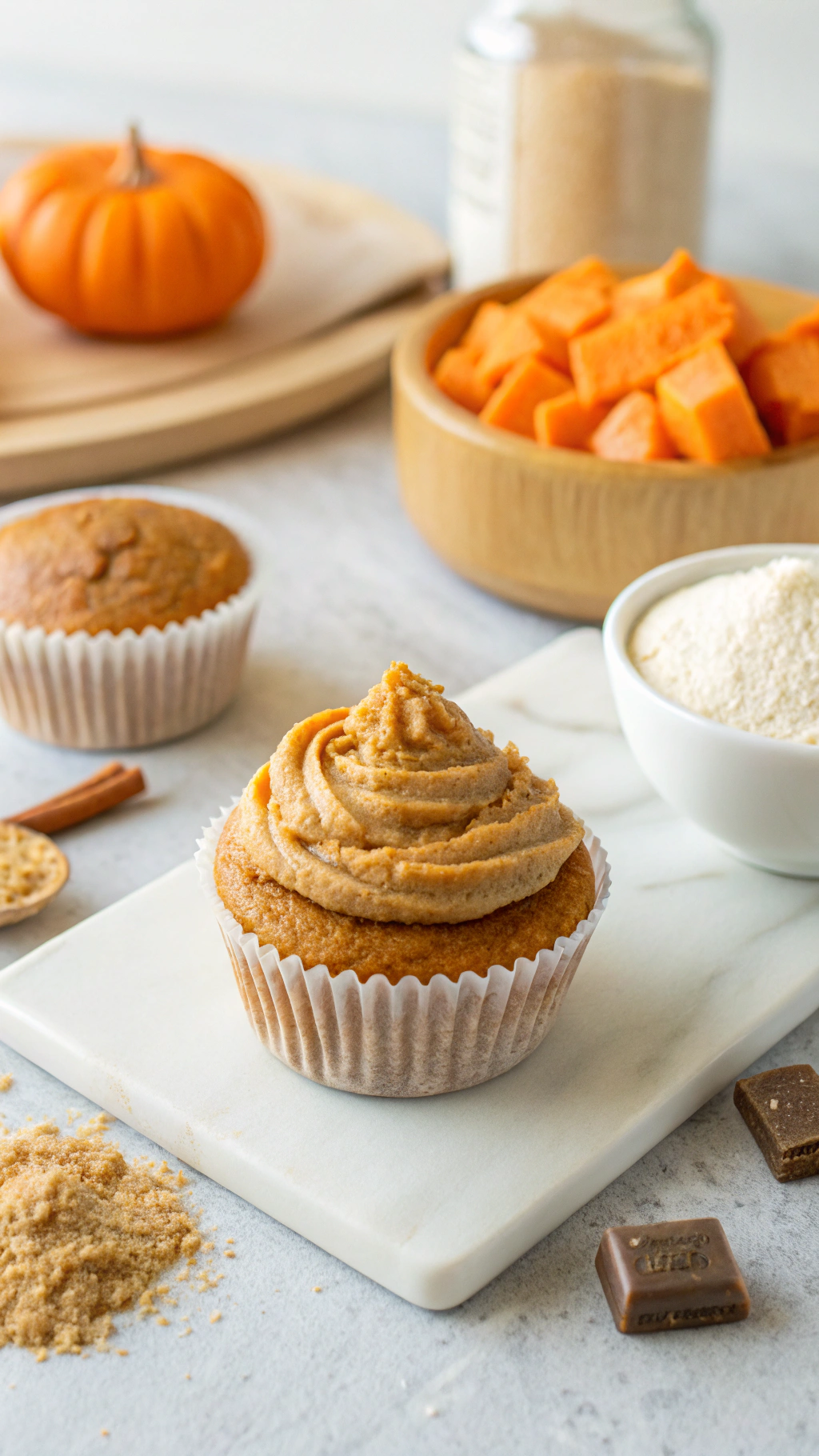 sugar free pumpkin cupcakes ingredients preparation