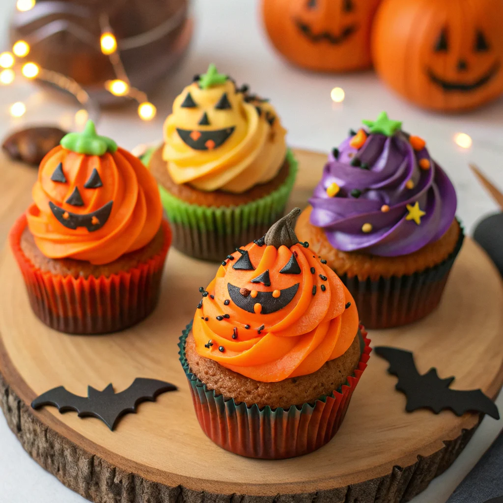Low-fat Halloween cupcakes
