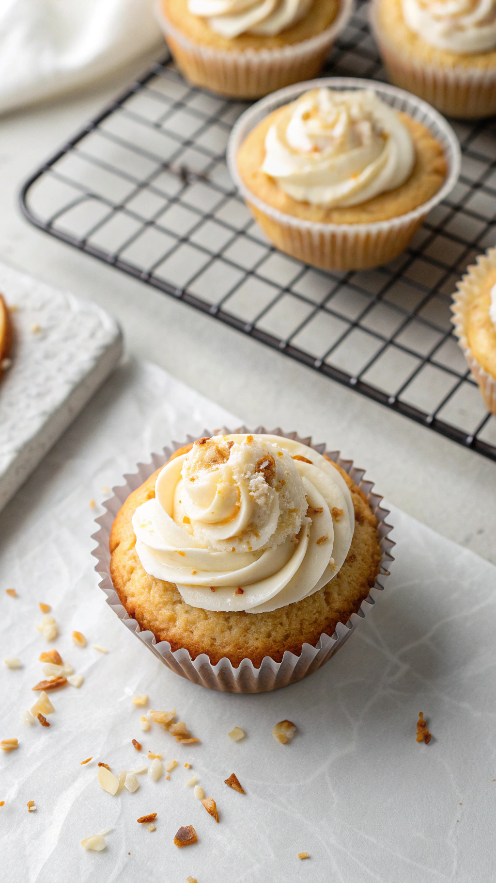 coconut flour cupcakes cooking process step