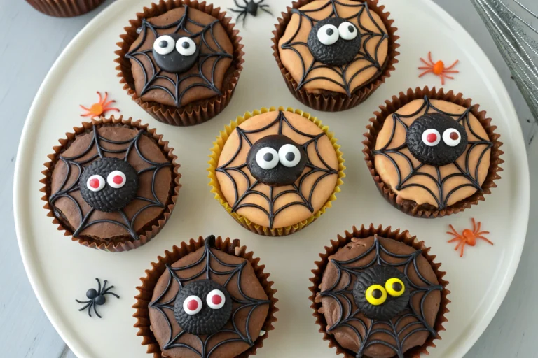 Creepy-Cute Spider Cupcakes – Easy Halloween Treats