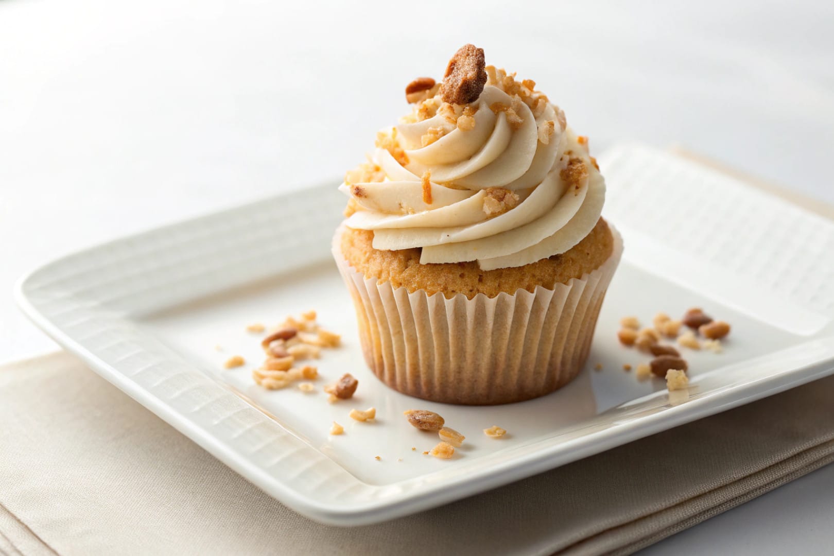 almond flour cupcakes featured dish plated
