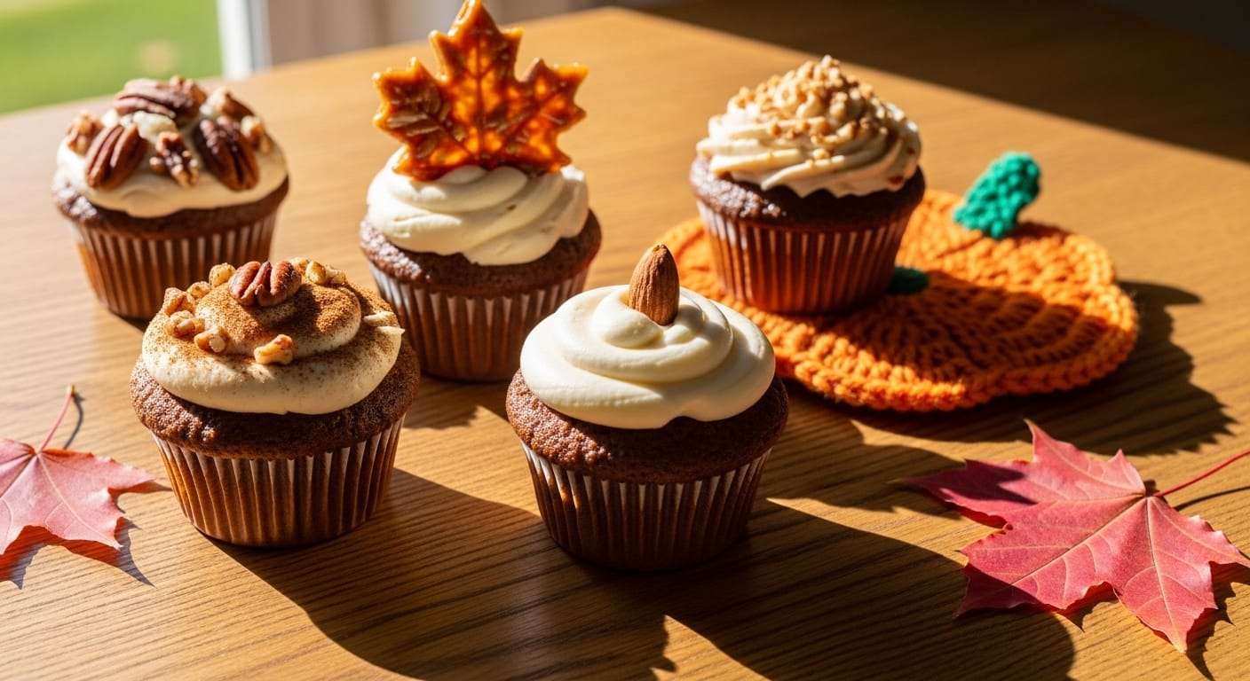 keto thanksgiving cupcakes