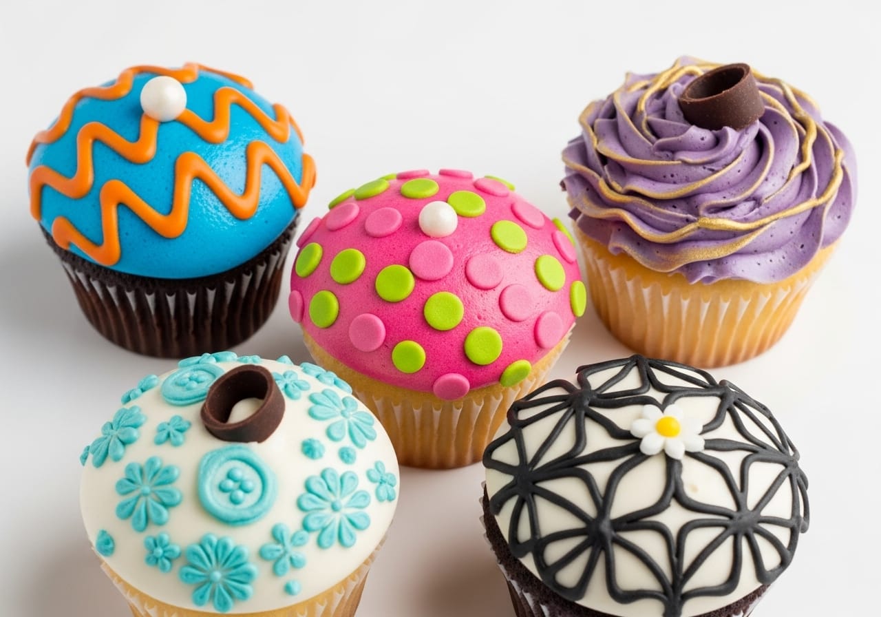 decorating pattern cupcakes