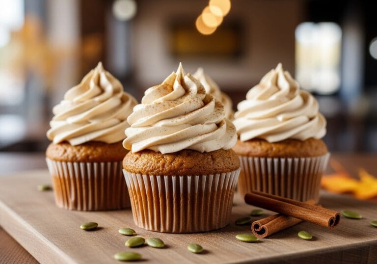 pumpkin latte cupcakes