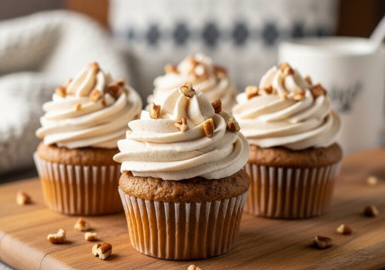 dairy free pecan cupcakes