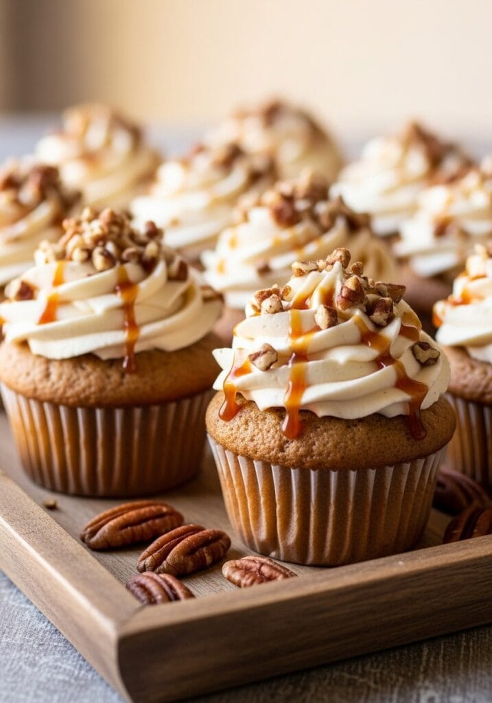 dairy free pecan cupcakes