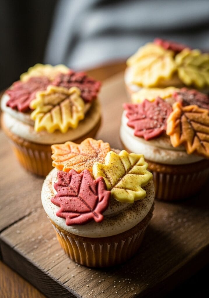 decorating fall cupcakes