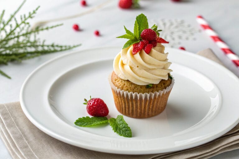 vegan holiday cupcakes featured dish plated