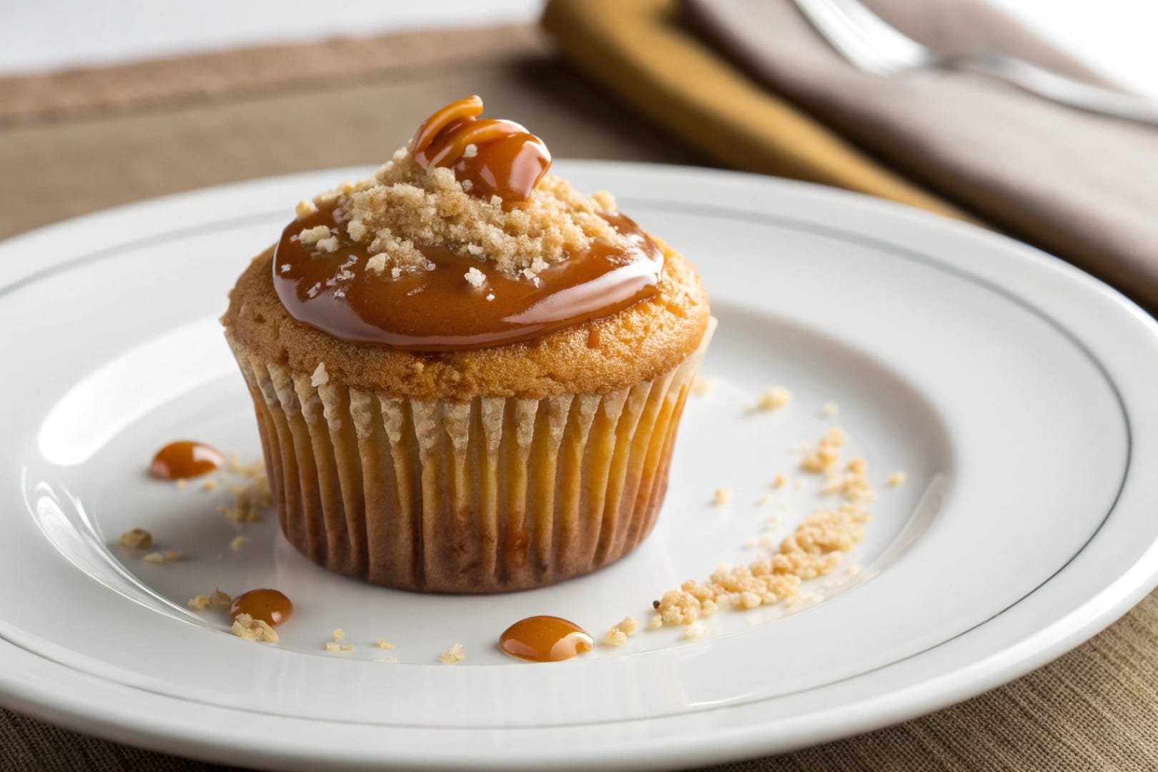 vegan caramel cupcakes featured dish plated