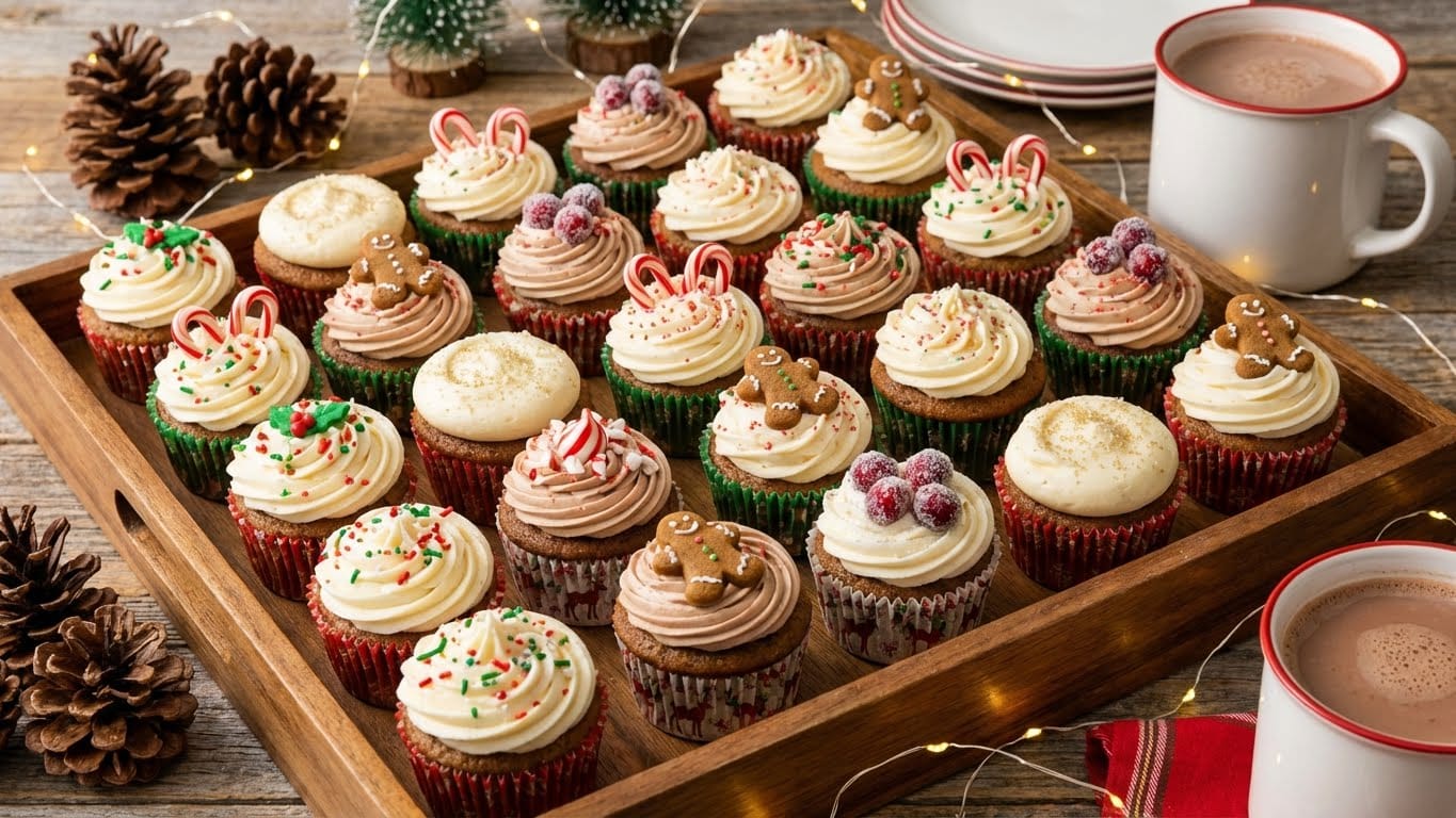 Holiday cupcakes