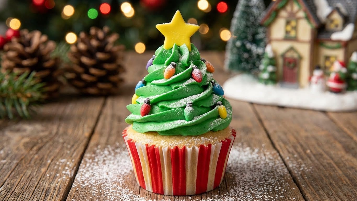 Christmas Tree Cupcakes