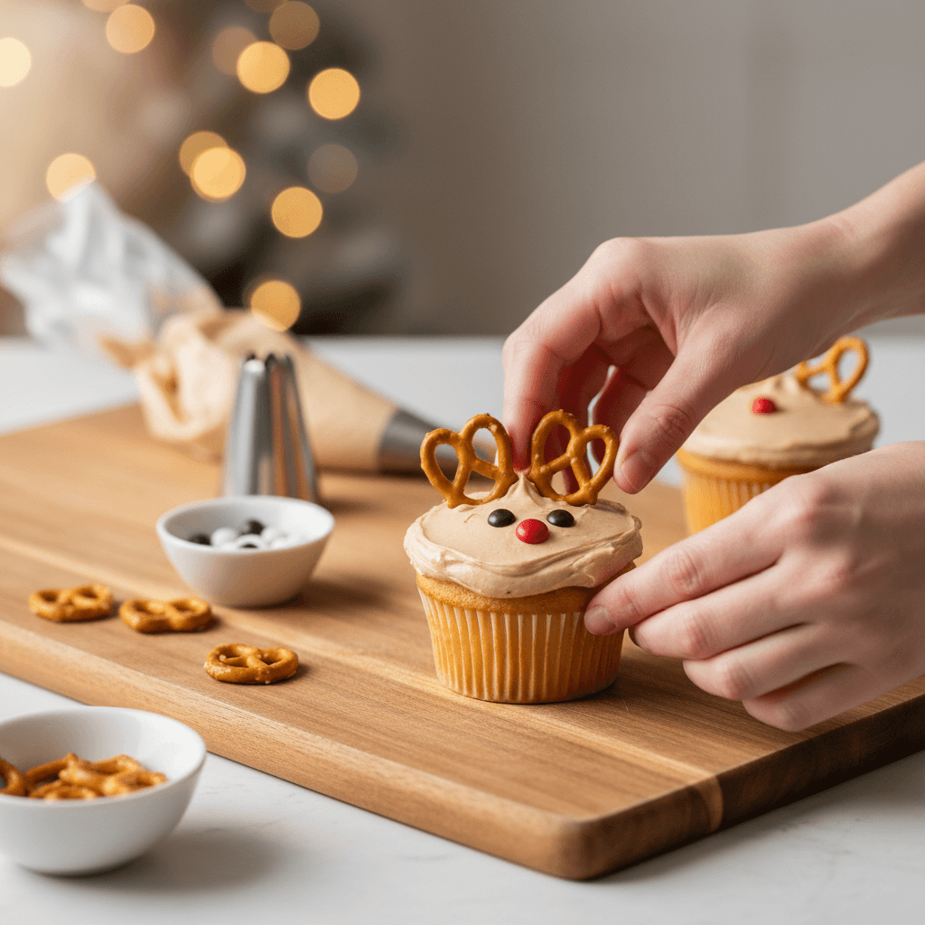 Rudolph cupcakes