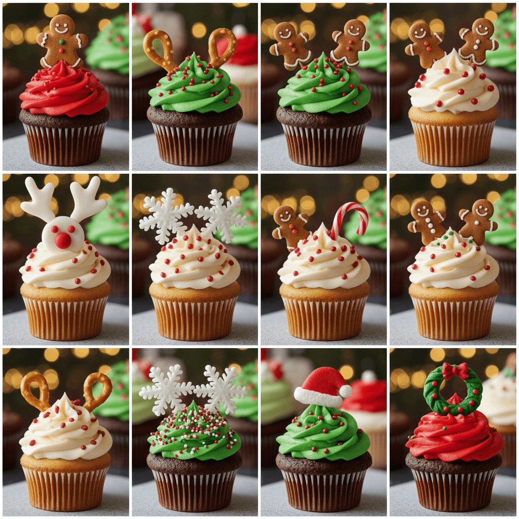 Holiday cupcakes