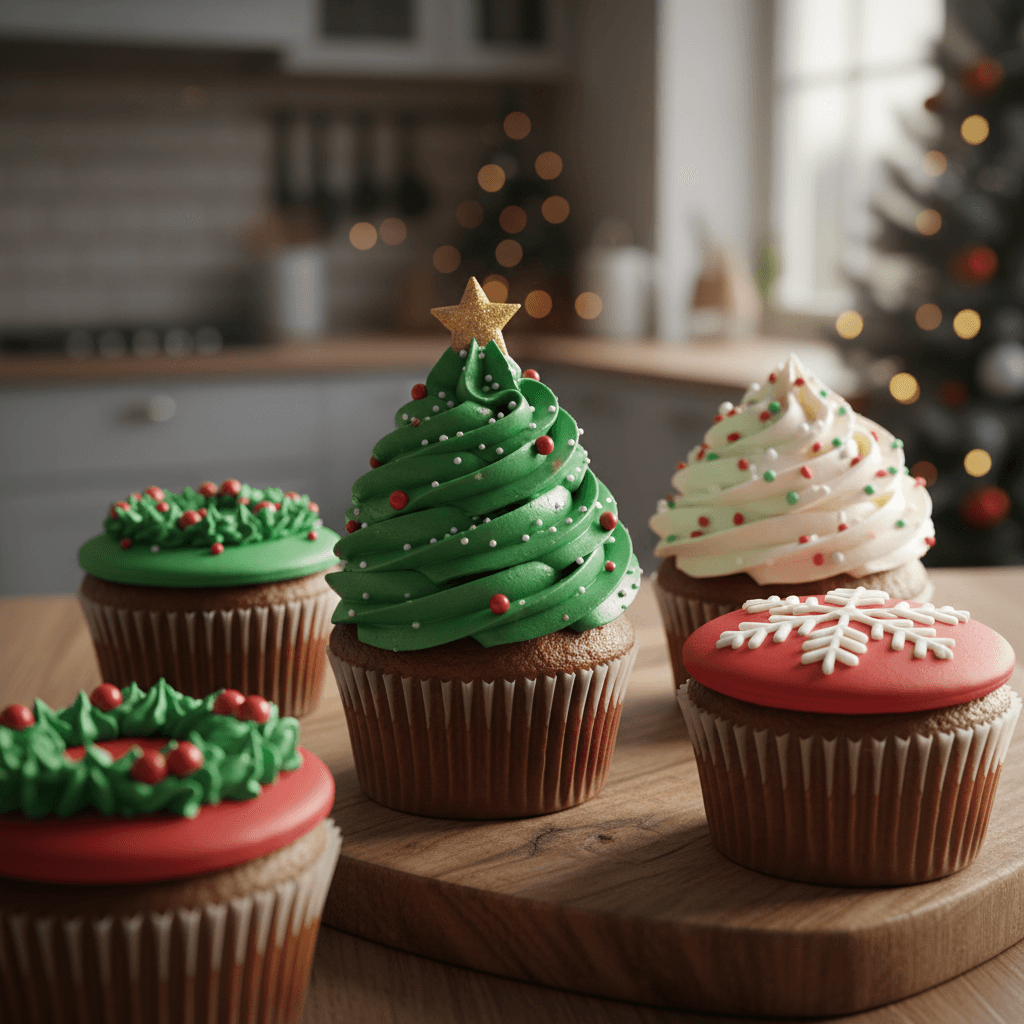 cupcake christmas decorations