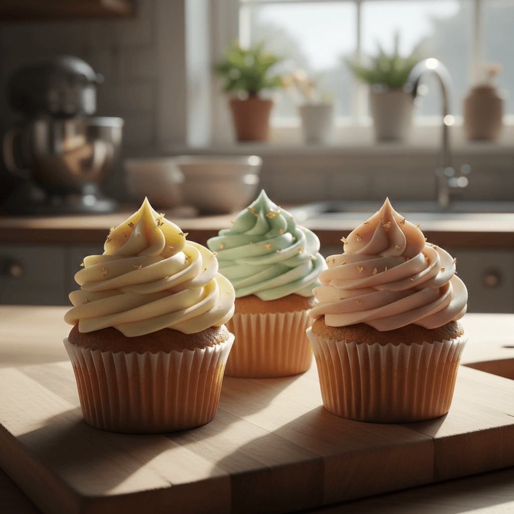 buttercream texture cupcakes