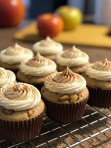 spiced apple cupcakes