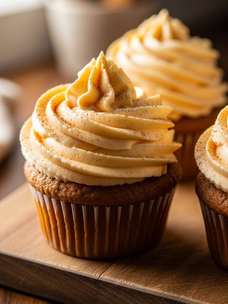 pumpkin cream cupcakes