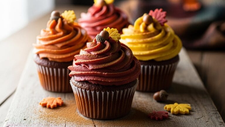 cozy autumn cupcakes