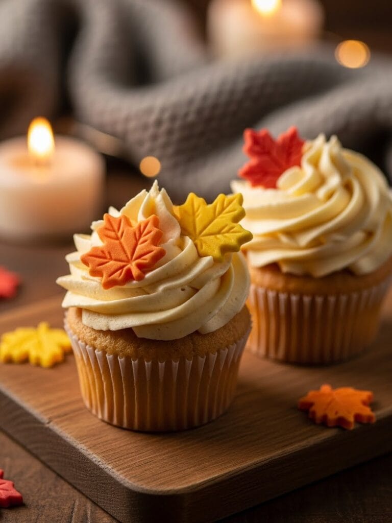 cozy autumn cupcakes
