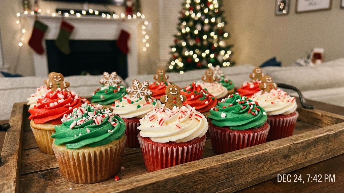 cupcake christmas decorations