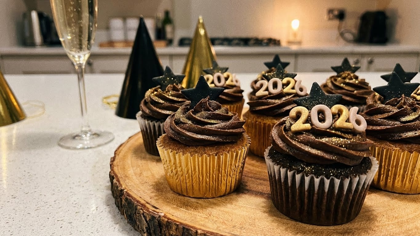New Year’s Eve cupcakes