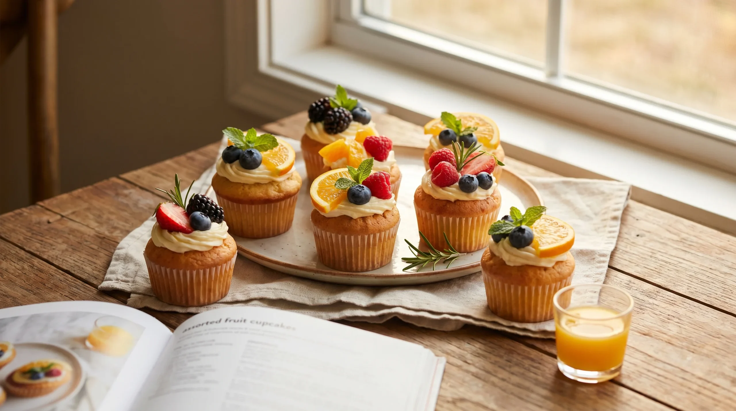 Fruit Cupcakes recipe